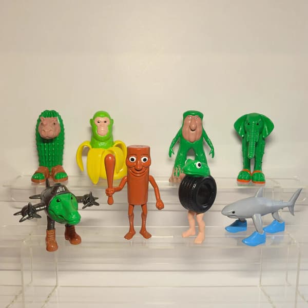 8 st Tung Tung Tung Sahur Actionfigur Docka Modell Dekor Leksak Koppar Barn Present 6pcs