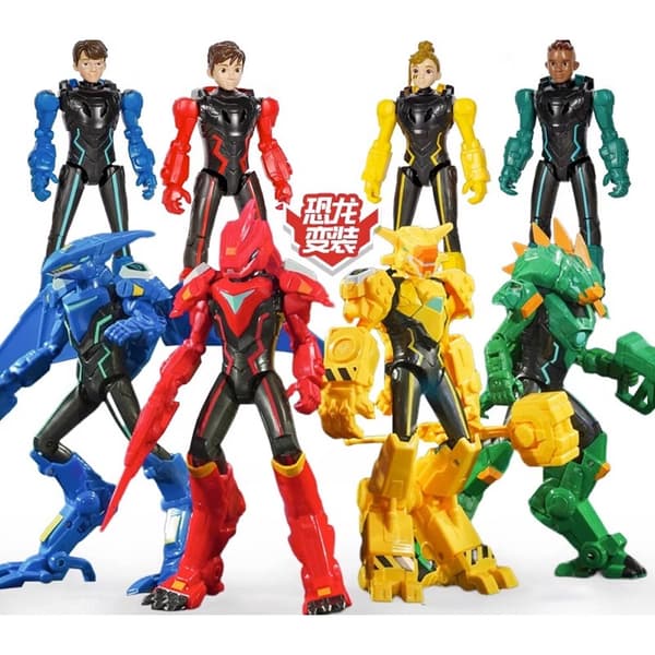 Quantum Heroes Dinoster Guardians LUCIO JAYMIN OZ Trina Action Figur Leksak Presenter DELBY With Original Box