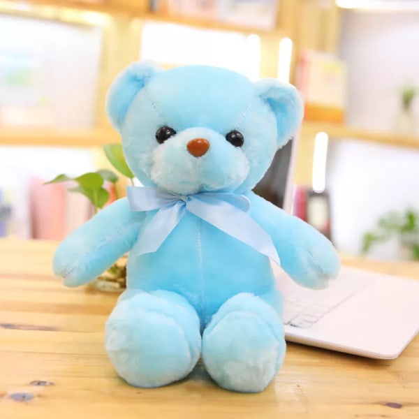 Färgglad och bekväm nallebjörn plyschleksak för barn 11,8-21,6 i storlek Blue