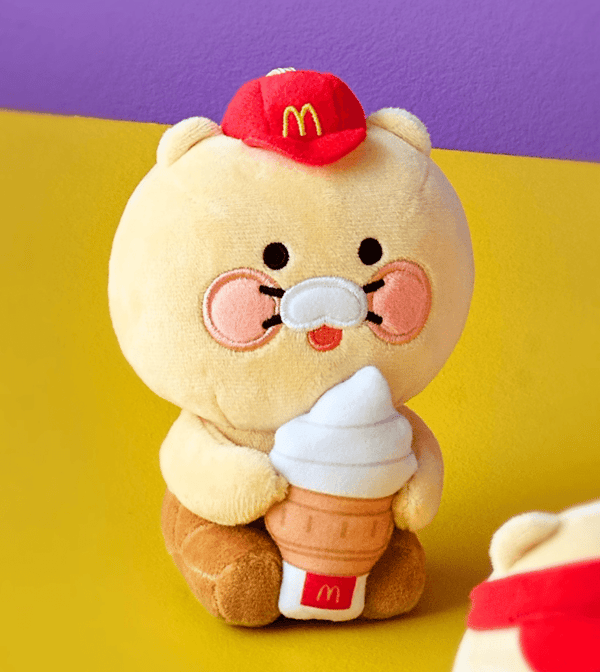 KAKAO FRIENDS x McDonald's CHOONSIK Plyschdocka Ice cream