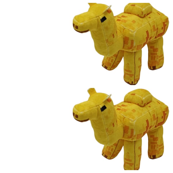 My Word Minecraft Plyschdocka Fyrkantig Häst Gul Kamel Fyrkantig Kycklingdocka Presentleksak mjuk 2×square chicken