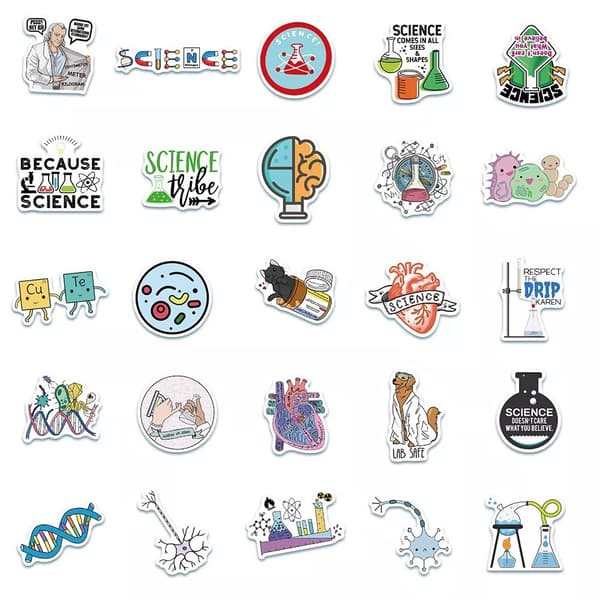 50st Science Laboratory Kemi Lab Fysik Big Band Theory Theme Stickers