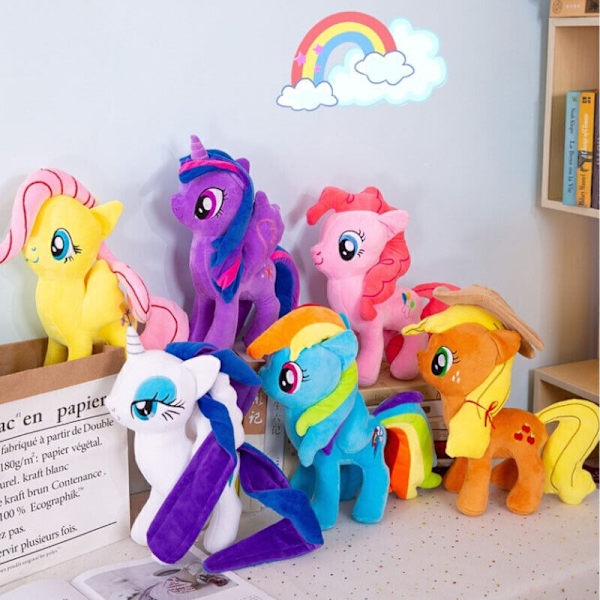 My Little Pony Pinkie Pie Plush Friendship är Magic Equestria Collectible Full Set (6PCS)