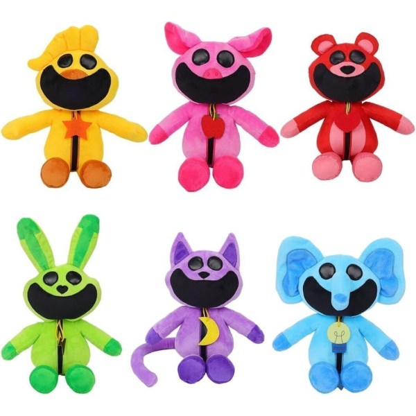 Smiling Critters Catnap Doll Plysch gosedjurleksak för barn och vuxna 8PCS