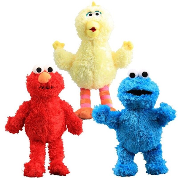 Ny Sesame Street Large Elmo And Cookie Monster 30cm barnleksak Big Bird