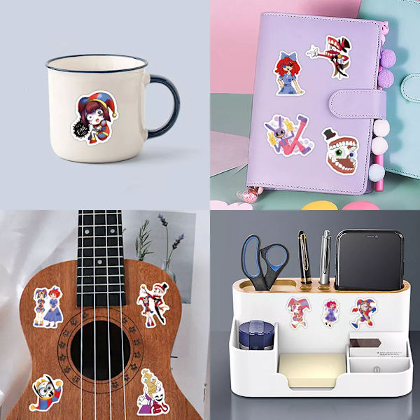 100X The Amazing Digital Circus Graffiti Book Telefon Gitarr Hydro Flasks Stickers