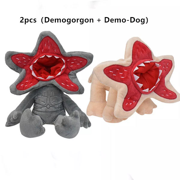 4-pack Stranger Things Demogorgon Demodog Plyschdocka Mjuk Fylld Barnpresent Leksakssats 2pcs(Demogorgon+Demo-Dog)