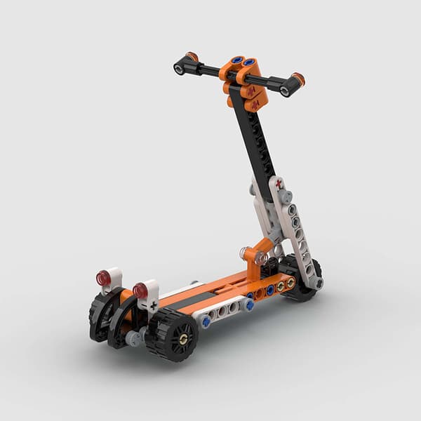 79 st MOC Mini Skala Scooters Byggklossar Barn Pedagogiska Modellfordon