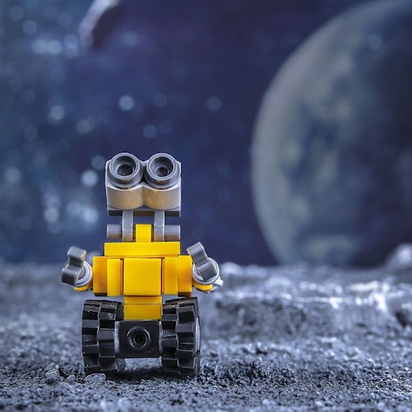 MOC Mini WALL-E Robot Byggklossar Walle Film Actionfigurer Leksaker för Barn WALL-E-Spaceman
