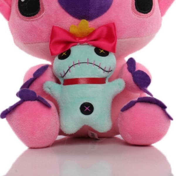 Lilo Stitch Plyschleksak Stitch Scrump Docka Djur Gosedjur Barn Mjuka Leksaker Present #3 5-inch red