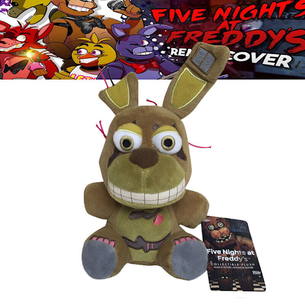 FNAF Spring Trap Plyschdocka Five Nights at Freddy's Mjuk Leksak Barn Vuxna Gåva