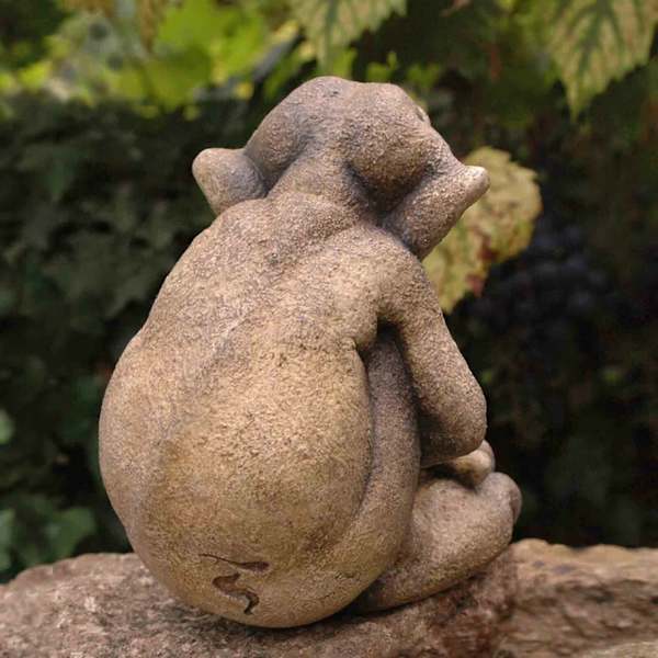 Gargoyle Staty prydnad busig hus Buddy Trädgård Patio Figurine Dekor