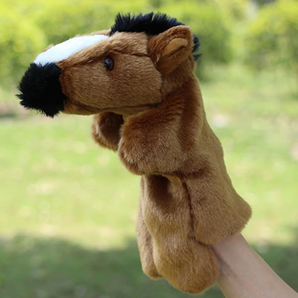 Djur Handdocka Helkropps Muppet Plyschleksak Rekvisita Barn Handske Docka Mjuk Plysch ☀ Monkey