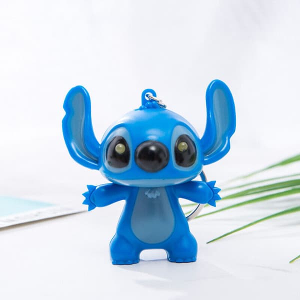Lilo & Stitch (Angel) Nyckelring LED lyser upp med ljud Nyckelring Tillbehör presenter Stitch