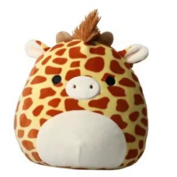 Squishmallows Docka Plyschleksak Kudde Stoppad Kuddleksak Tecknad Mjuka Leksaker Julklapp Giraffe