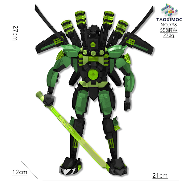 Mini Kameraman Modell Byggklossar Set för Skibidi Toalett MOC Klossar Leksaker MOC 738