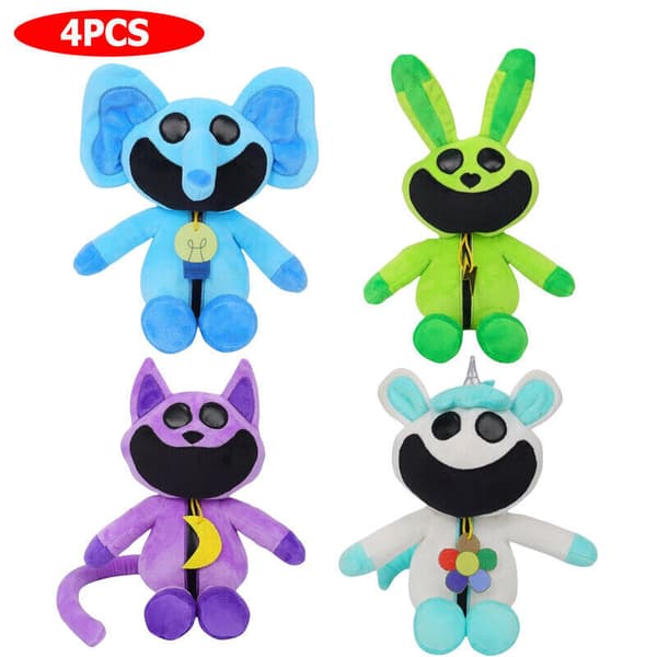 Smiling Critters Catnap Doll Plysch gosedjurleksak för barn och vuxna 4PCS