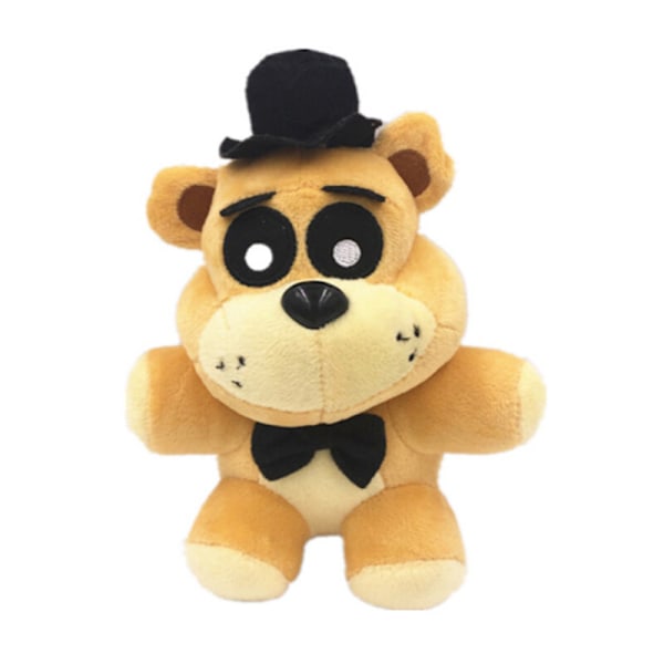 7 0 FNAF Sanshee Five Nights at Freddy's Mjukdjur Plyschdocka för Barn GULDBJÖRN