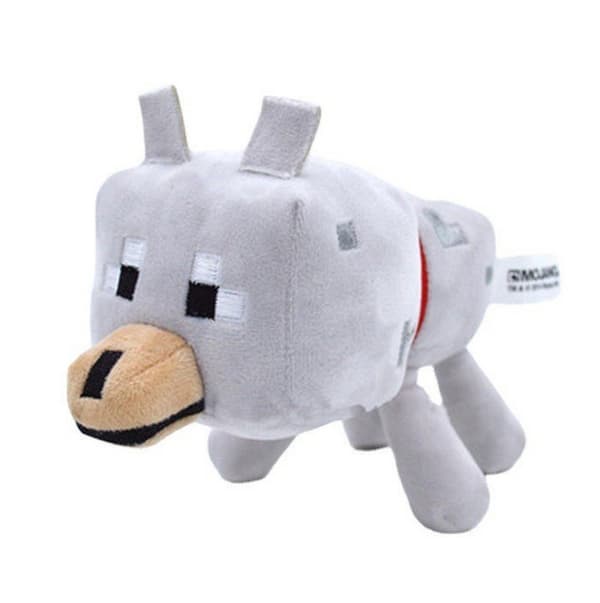 Tecknad Minecraft Djur Plyschleksaker Mjuka Gosedjur Docka Barn Present 20cm Lilla Vargen
