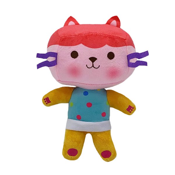 Barnfödelsedagspresent 25cm Box Cat Gaby Dockhus Plysch Gosedjur mjuk