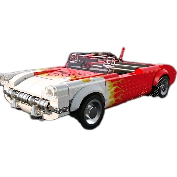 249 Delar Retro C1 Cabriolet Bil Byggklossar Flamma Klassiska Bilmodeller Fordon