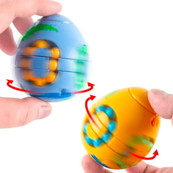 Magic Weird Egg Ball Circle Spinner Fidget Pussel Speed ​​Cube Stress relief leksaker White Magic Egg