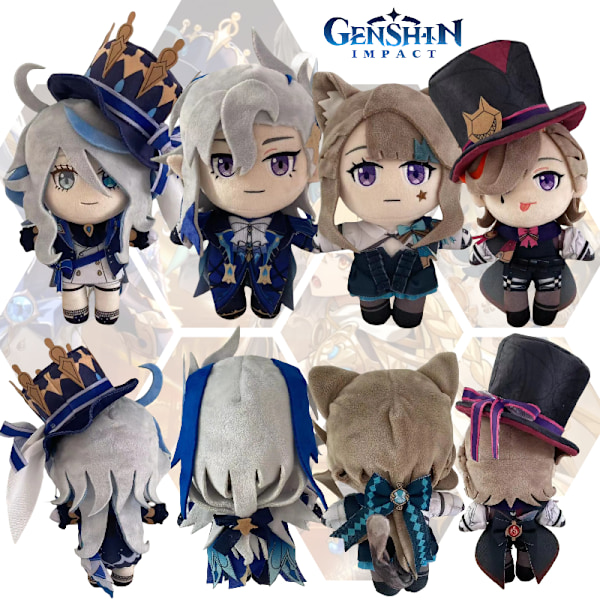 Genshin Impact Plyschleksak Focalors Neuvillette stoppade docka Heminredning Fans Present Focalors