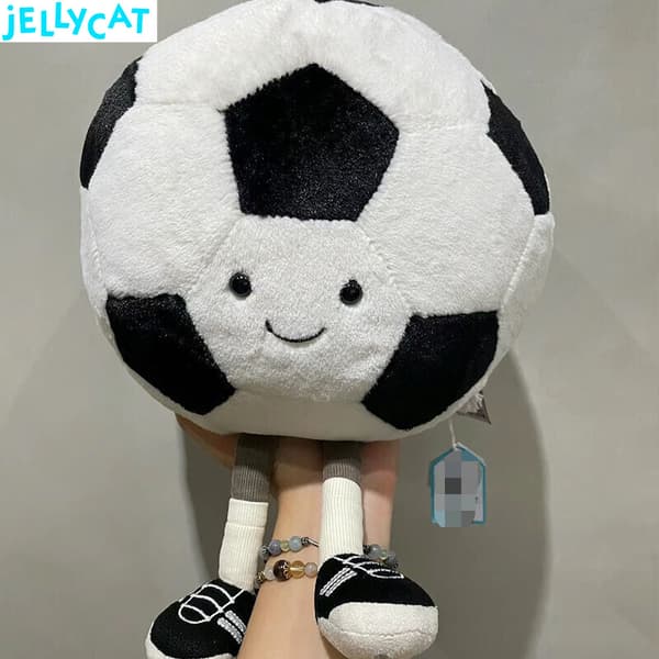 Jellycat Fotboll Gosedjur Amuseables Fluffy Samlarobjekt Sport 21CM mjuk