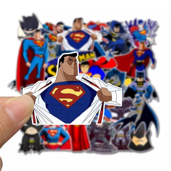 45st MARVEL Superhero Superman Batman Mix Cartoon Kids Stickers Laptop Mobile