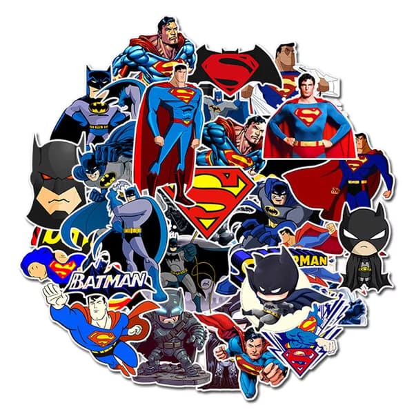 45st MARVEL Superhero Superman Batman Mix Cartoon Kids Stickers Laptop Mobile