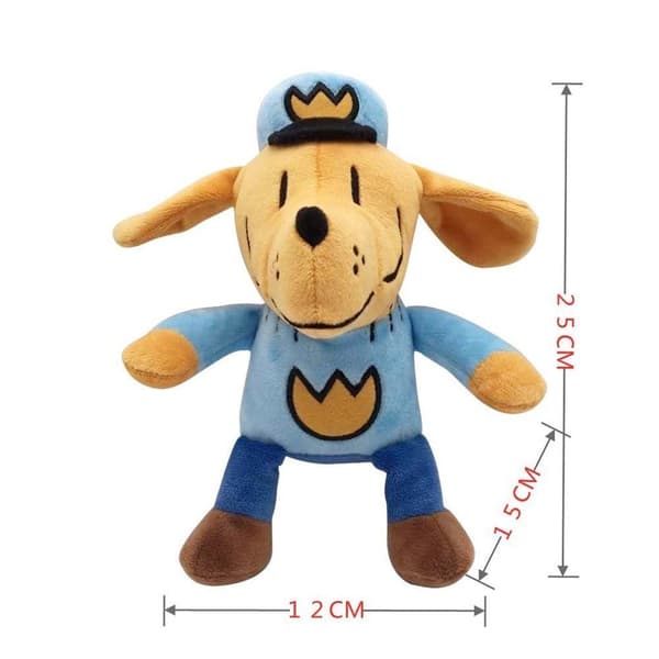 Plyschkudde Hund Man Toy Djur Uppstoppad Doll