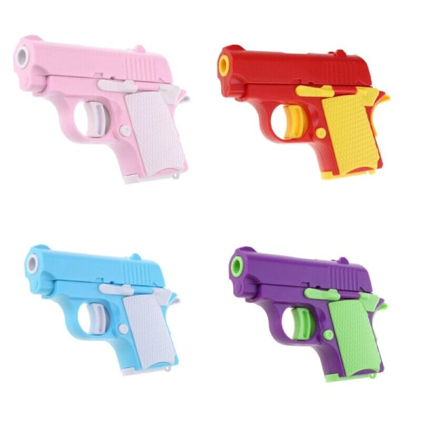 Stress relief Fidgets Toy Guns Lekfull underhållning Leksak Praktisk skämt rekvisita Blue