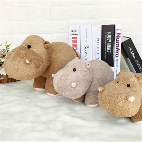 för barn Elefantdocka Gosedjur Flodhästleksaker Plyschleksak brown elephant 40cm