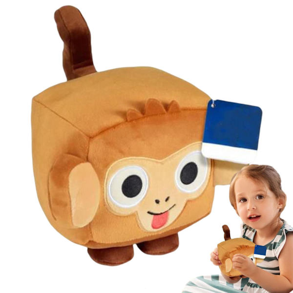 15 cm söt plysch apdocka fylld djurdocka husdjursimulator X Cube Monkey Toy