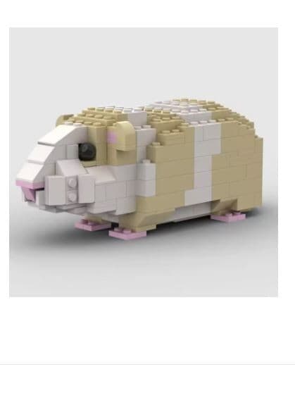 Byggklossar Set Marsvin Modell Sött Husdjur Kreativa Klossar Barnpresent