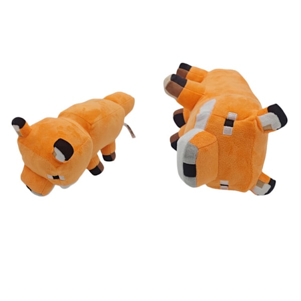 10 stilar Tecknad Minecraft Djur Plyschdocka Leksak Mjuk Fylld Barn Söt Gåva 25cm Big Fox