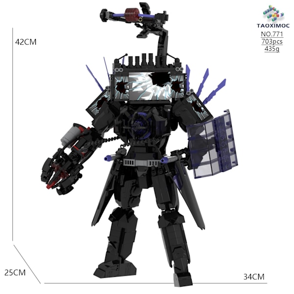 Mini Kameraman Modell Byggklossar Set för Skibidi Toalett MOC Klossar Leksaker MOC  MT61-B