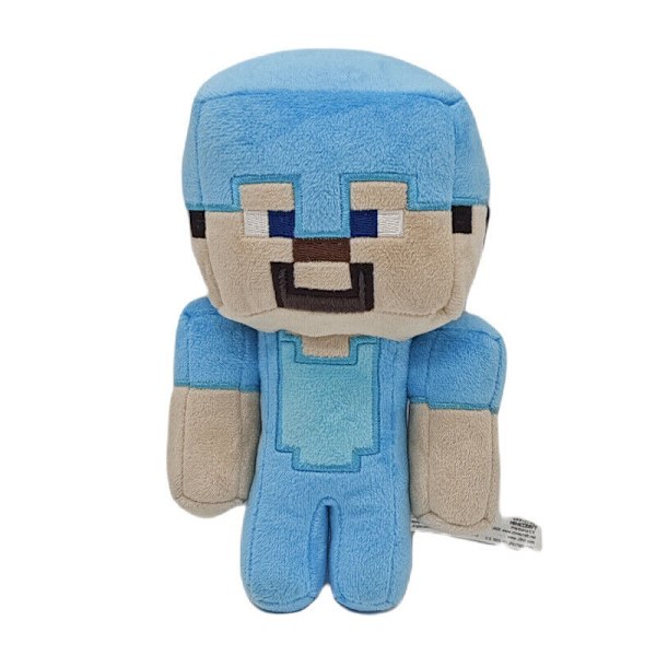 Mincraft Mjuk Leksak Gosedjur Docka Plysch Present Barn Pojke Födelsedag MC Spel Docka 18cm  Blue Steph