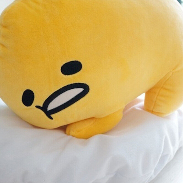 Söt Gudetama Lat Ägg Plyschleksak Äggula Bror Fylld Tecknad Kudde