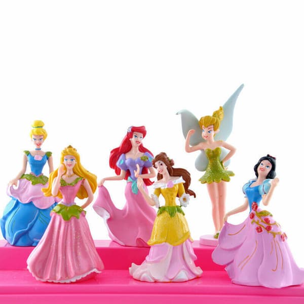 6st Disney Princess Toy Cake Topper Cinderella Snow White Belle Kids Present