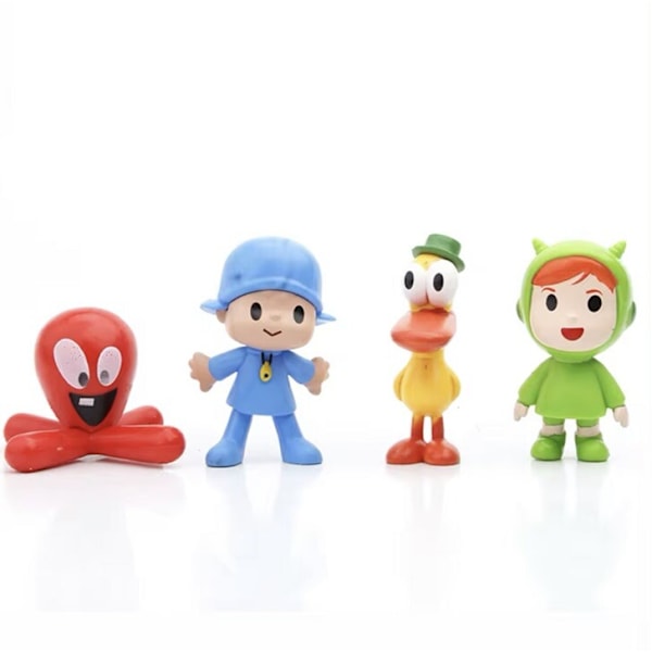 7 st/set Pocoyo Djur PVC Tecknade Figurer