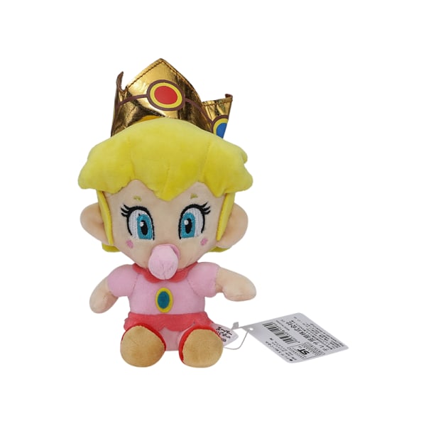 6 Super Mario Bros Baby Princess Plyschleksaker Mjuk fylld docka Julklappar för barn Baby Princess Peach-6inch 