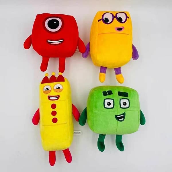 Numberblocks Tecknad Plyschdocka 1-10 Nummer Barn Mjuk Pedagogisk Leksak Gåva Five