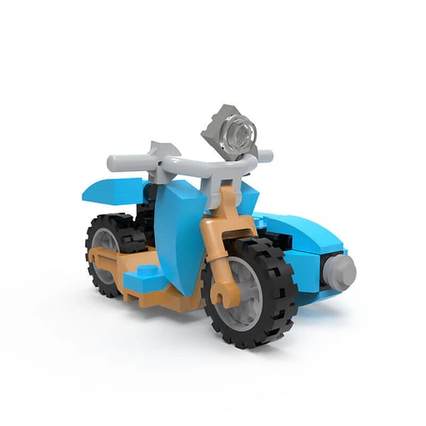 Moc Magic Film Hagrided Mini Motorcykel Byggklossar Bilmodell Barnklossar
