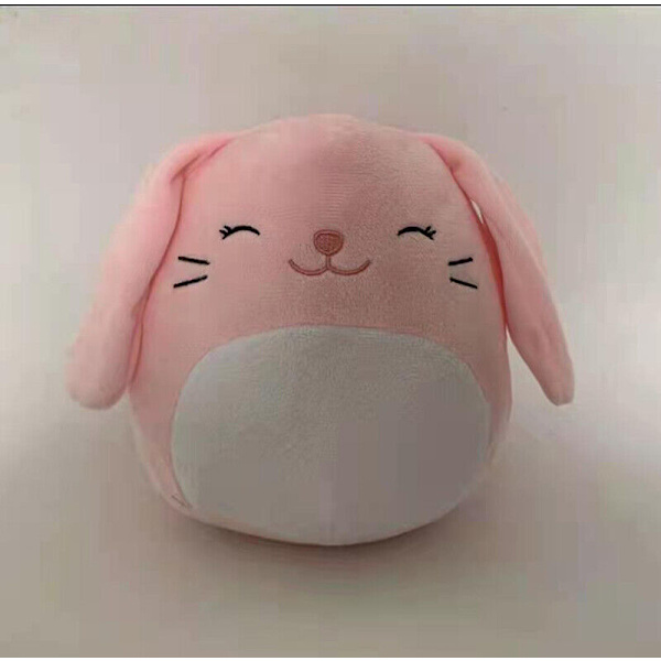 Squishmallows Docka Plyschleksak Kudde Stoppad Kuddleksak Tecknad Mjuka Leksaker Julklapp Pink Bunny