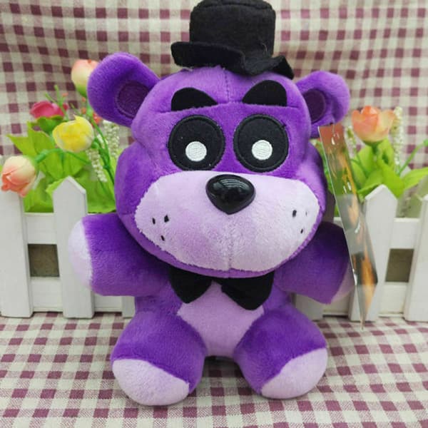 2 st FNAF Five Nights at Freddy's LILA Skuggbjörn Plyschdocka Mjuka Leksaker Present
