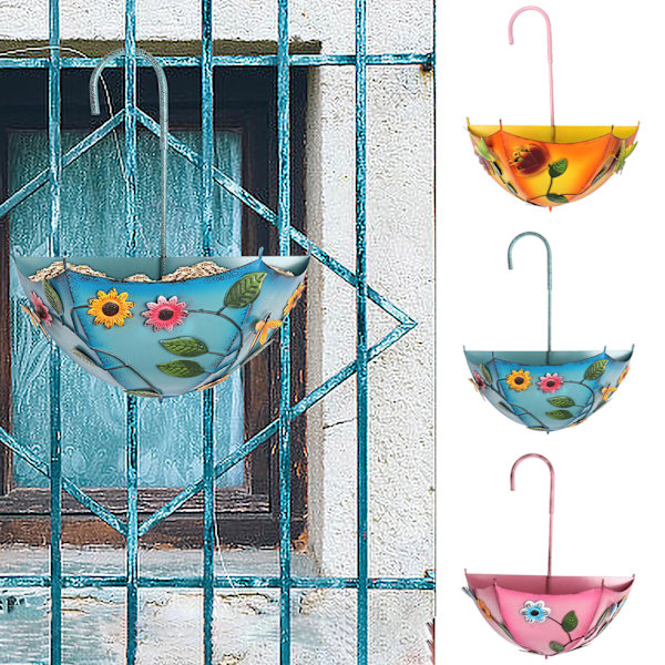 Water Drinker Charmig vindspel Paraply Hummingbird Feeder Wild Bird Feeder C