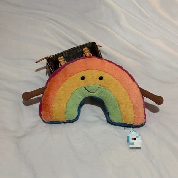 Jellycat Amuseable Mjuk Regnbåge Plysch BNWT Funky Design Barn Födelsedagspresent leksak