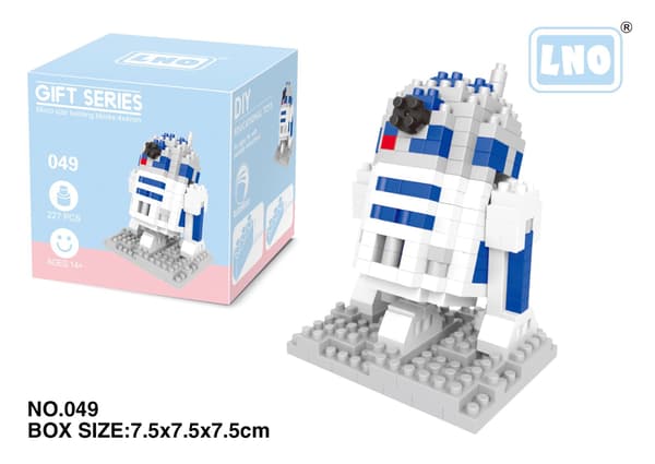 Star Wars Nanoblock Serie 3D Pussel Mikro Byggklossar DIY Yoda 267pcs