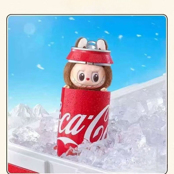Labubu The Monsters POPMART Coca-Cola Plyschleksak (1 Blind Box) Figur Barnpresent